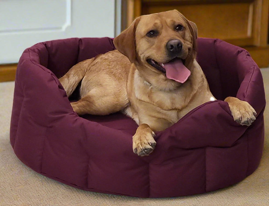 P&L Country Dog Tough Heavy Duty Oval High Sided Waterproof Dog Beds.