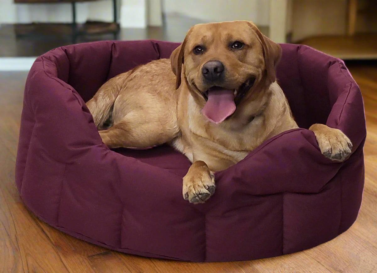 P&L Country Dog Tough Heavy Duty Oval High Sided Waterproof Dog Beds.