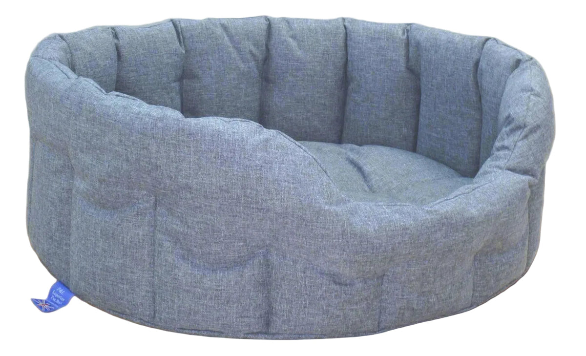 P&L Country Dog Tough Heavy Duty Oval High Sided Waterproof Dog Beds.