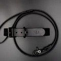 Matte Black Collar - Handmade Leather Notte Edition