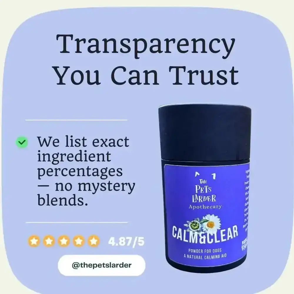 Calm & Clear – Natural Herbal Calming Supplement for Dogs