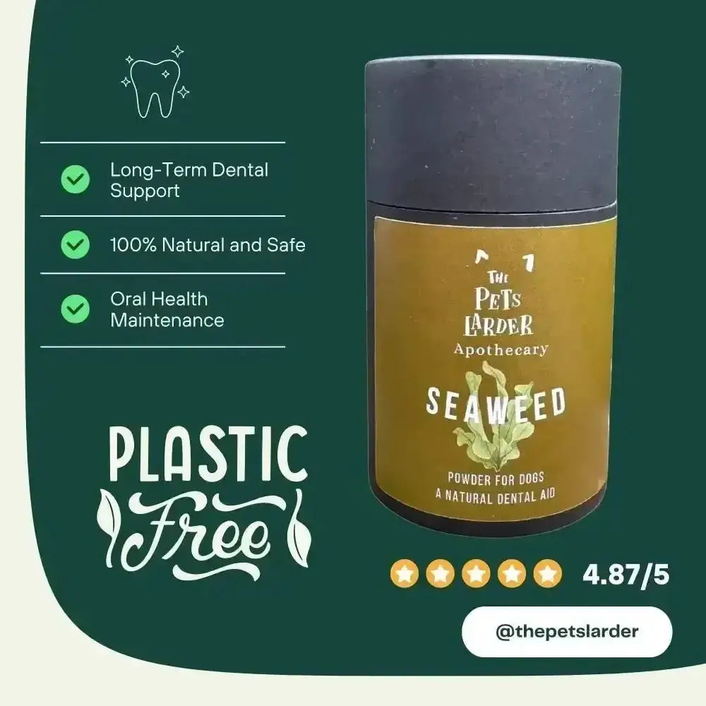 Dental Seaweed Powder for Dogs & Cats: Plaque Removal