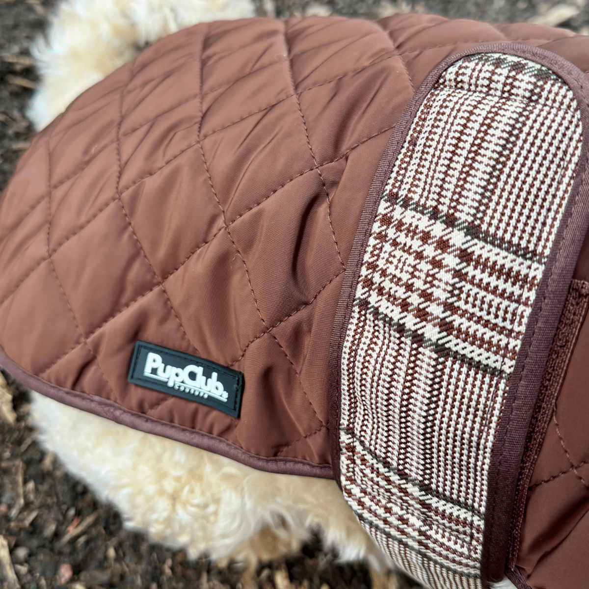 Quilted Dog Coat - Foxbury Plaid