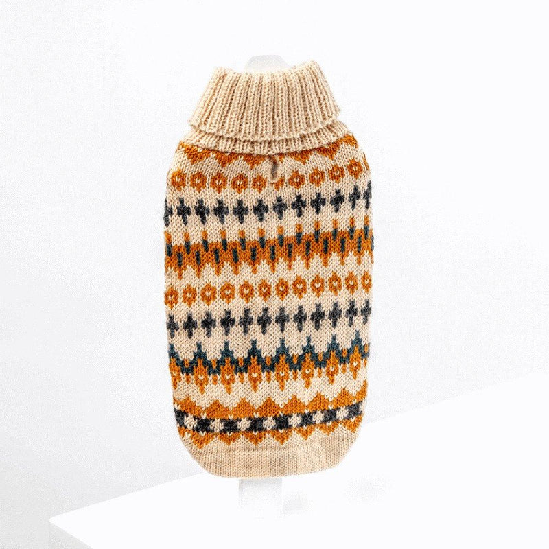 "Golden Dreams" Handmade Alpaca Wool Dog Jumper