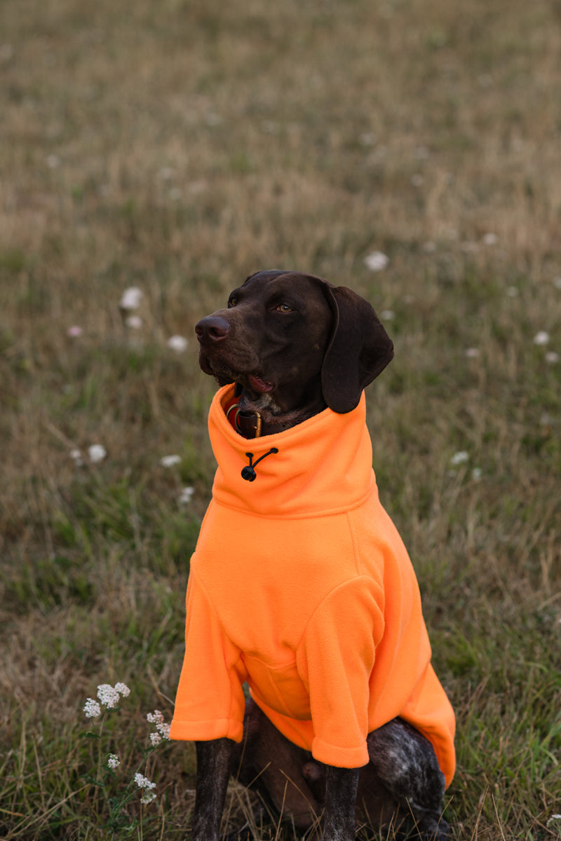 Fleece Dog Jumper - Orange