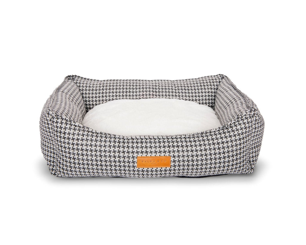 THE KENSINGTON | LUXURY HOUNDSTOOTH BOLSTER DOG BED