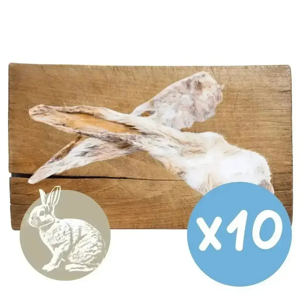 Rabbit Ear with Fur Natural Meat Chew For Dogs