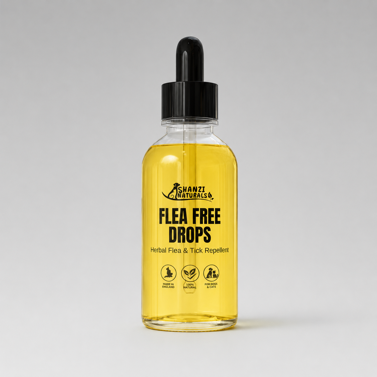 Flea Free Drops for Dogs  – Natural Topical Flea & Tick  Repellent